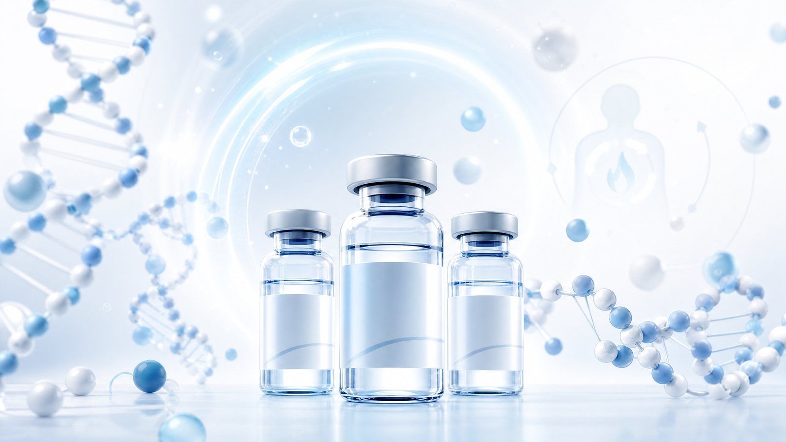 GLP-1 výskumné peptidy retatrutide semaglutide tirzepatide koncept metabolizmu